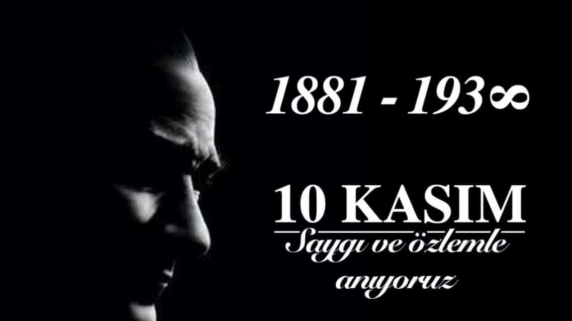 10 Kasım Atatürk'ün anma ektinlikleri.